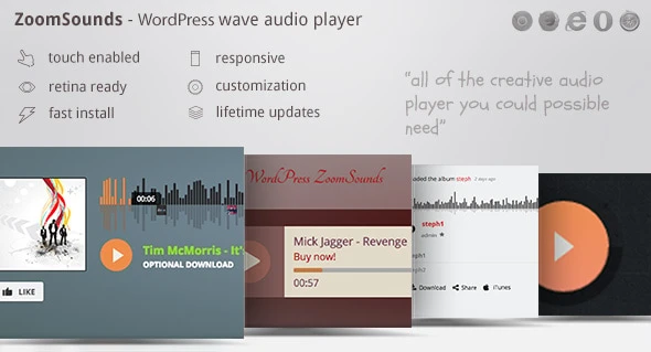 ZoomSounds – WordPress Wave Audio Player with Playlist