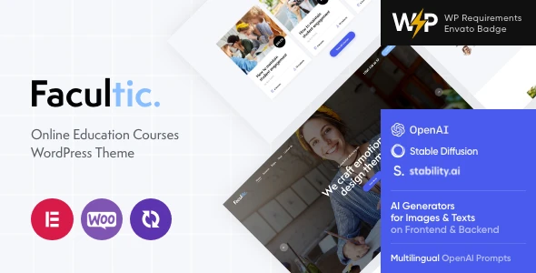 Facultic – Online Education Courses WordPress Theme