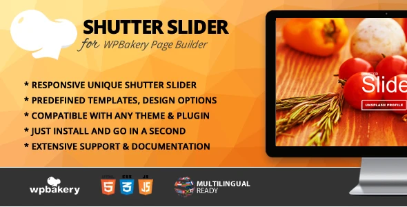 Shutter Slider Addon for WPBakery Page Builder