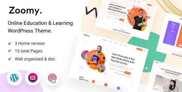 Zoomy – Lightweight LMS & Education WordPress Theme
