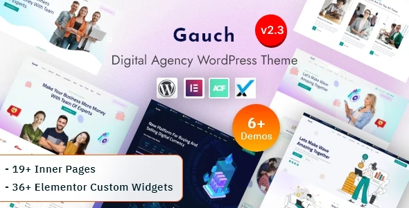Gauch – IT Services & Digital Business Agency Elementor WordPress Theme