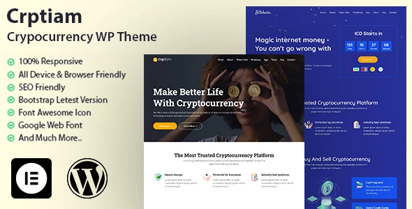 Crptiam – Cryptocurrency WordPress Theme
