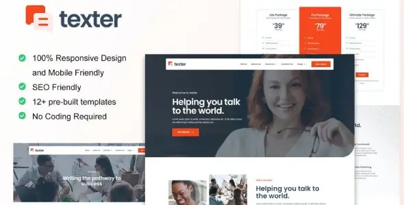 Texter – Content Writing Service Agency Elementor Kit