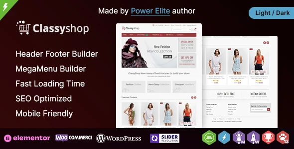 ClassyShop WP – Elementor WooCommerce Responsive Theme