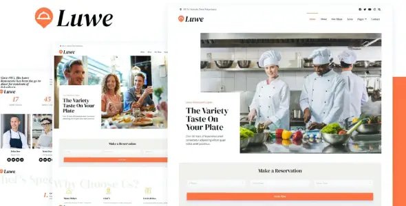 Luwe – Restaurant Elementor Template Kit