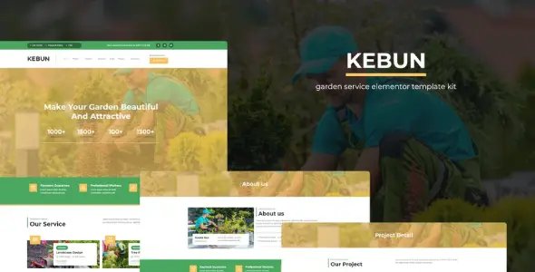 Kebun – Garden Service Elementor Template Kit